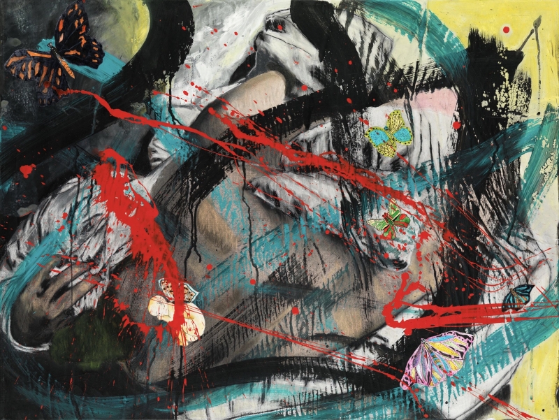 Introspection, mixed media on canvas, 60 x80 cm 2016